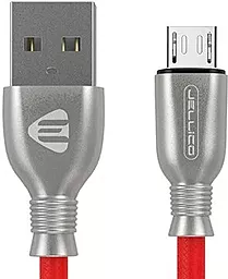 Кабель Jellico KDS-60 USB-A - micro USB 15w 3.1a 1м cable Red - фото Кабель Jellico KDS-60 USB-A - micro USB 15w 3.1a 1м cable Red