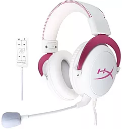 Наушники HyperX II Gaming Headset White/Pink - миниатюра 2