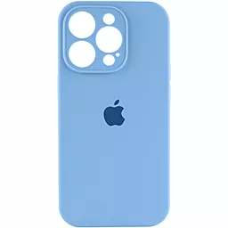 Чохол Silicone Case Full Camera for Apple IPhone 14 Pro Cornflower
