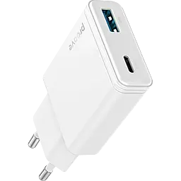 Сетевое зарядное устройство Proove Slender 45w GaN PD/QC USB-C/USB-A fast charger white (WCSL45110002) - фото Сетевое зарядное устройство Proove Slender 45w GaN PD/QC USB-C/USB-A fast charger white (WCSL45110002)