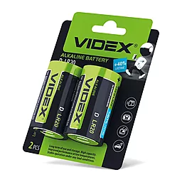 Батарейки Videx LR2O/D 2шт BLISTER CARD 1.5 V