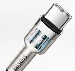 Кабель Baseus Cafule USB Type-C - Type-C 100w 5a 1м PD cable White (CATJK-C02) - мініатюра 4 Кабель Baseus Cafule USB Type-C - Type-C 100w 5a 1м PD cable White (CATJK-C02) - мініатюра 4
