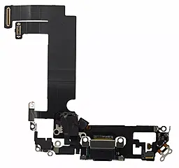 Нижній шлейф Apple iPhone 12 Mini з роз'ємом зарядки, з мікрофоном Original - знятий з телефону Black