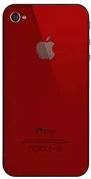 Задня кришка корпусу Apple iPhone 4S зі склом камери Red