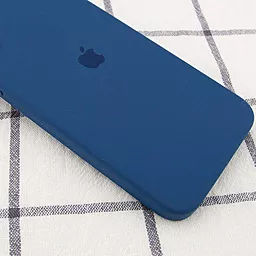 Чохол Silicone Case Full Camera Square для Apple iPhone 11 Pro Max Navy blue - мініатюра 2