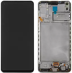 Дисплей Samsung Galaxy A21s A217 с тачскрином и рамкой, оригинал, Black