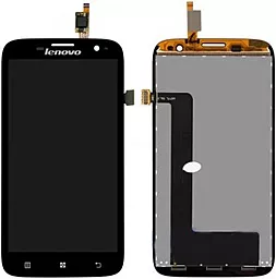 Дисплей Lenovo A859 з тачскріном, оригінал, Black - фото Дисплей Lenovo A859 з тачскріном, оригінал, Black