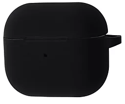 Силиконовый чехол NICHOSI Silicone Case для AirPods 4 Black - фото Силиконовый чехол NICHOSI Silicone Case для AirPods 4 Black