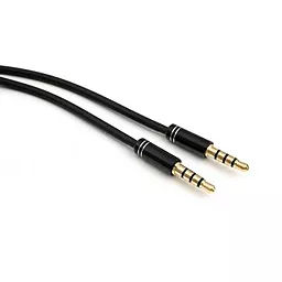 Аудіо кабель Vinga AUX mini Jack 3.5mm M/M Cable 1.5 м black (VCPJ35PR1.5) - мініатюра 2