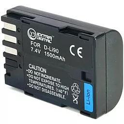 Аккумулятор для фотоаппарата Pentax D-Li90 (1500 mAh) BDP2601 ExtraDigital - миниатюра 2