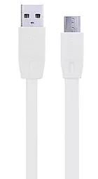 Кабель Remax Full Speed USB-A - micro USB 12w 2.4a 2м cable White (RC-001m) - фото Кабель Remax Full Speed USB-A - micro USB 12w 2.4a 2м cable White (RC-001m)