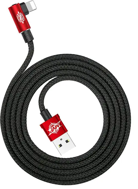 Кабель Baseus MVP Elbow USB-A - Lightning 12w 2.4a 2м cable Red (CALMVP-A09) - фото 2