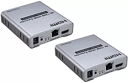 Удлиннитель по витой паре PowerPlant для HDMI 2.0 4K 60 Гц до 60м / для HDMI 1.3 1080P до 120м Silver (CA913046) (HDES02-C)