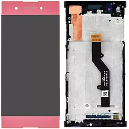 Дисплей Sony Xperia XA1 Plus (G3412, G3416, G3421, G3423, G3426) с тачскрином и рамкой, Pink - фото Дисплей Sony Xperia XA1 Plus (G3412, G3416, G3421, G3423, G3426) с тачскрином и рамкой, Pink