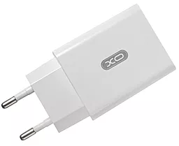 Мережевий зарядний пристрій з швидкою зарядкою XO L36 18w QC3.0 + USB-C cable white