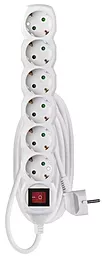 Мережевий фільтр (подовжувач) Emos 2300w 10a 6 розетки 3м білий (P1623) - фото Мережевий фільтр (подовжувач) Emos 2300w 10a 6 розетки 3м білий (P1623)