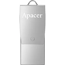 Флешка Apacer 8GB AH730 Silver USB 2.0 OTG (AP8GAH730S-1) - фото Флешка Apacer 8GB AH730 Silver USB 2.0 OTG (AP8GAH730S-1)