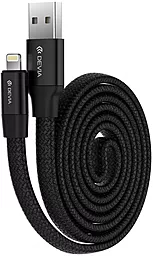 USB Кабель Devia Ring Y1 2.4A 0.8M Lightning Cable Black