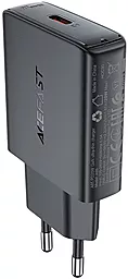 Сетевое зарядное устройство AceFast A65 20w GaN PD USB-C home charger black