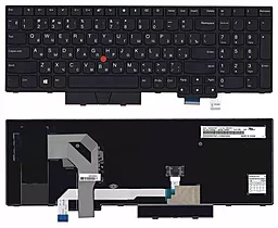 Клавиатура для ноутбука Lenovo Thinkpad T580 с рамкой  Black