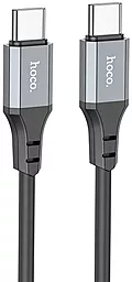Кабель USB PD Hoco X92 Honest Silicone 60W 3A 3M USB Type-C - Type-C Cable Black
