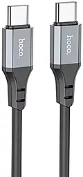 Кабель Hoco X92 Honest Silicone USB Type-C - Type-C 60w 3a 3м PD cable Black - фото Кабель Hoco X92 Honest Silicone USB Type-C - Type-C 60w 3a 3м PD cable Black