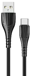 Кабель Borofone BX37 USB-A - Type-C 15w 3a 1м cable Black - фото Кабель Borofone BX37 USB-A - Type-C 15w 3a 1м cable Black