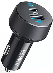 Автомобильное зарядное устройство с быстрой зарядкой Anker PowerDrive PD 2 18W 12W PowerIQ Black