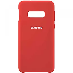 Чехол Silicone Case Full для Samsung Galaxy S10E Red - фото Чехол Silicone Case Full для Samsung Galaxy S10E Red