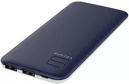 Повербанк Puridea S4 6000mAh Rubber Blue & White - фото Повербанк Puridea S4 6000mAh Rubber Blue & White