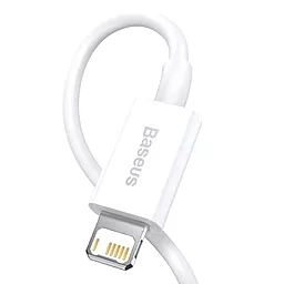 Кабель USB Baseus Superior 0.25M 2.4A Lightning Cable White (CALYS-02) - миниатюра 3