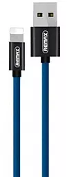 Кабель Remax Fabric USB-A - Lightning 10.5w 1м cable Blue (RC-091) - фото Кабель Remax Fabric USB-A - Lightning 10.5w 1м cable Blue (RC-091)