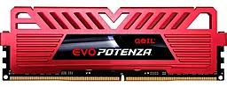 Оперативная память Geil DDR4 8GB 3200MHz EVO Potenza (GPR48GB3200C16BSC) Red