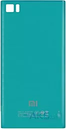 Задняя крышка корпуса Xiaomi Mi3 Blue - фото Задняя крышка корпуса Xiaomi Mi3 Blue