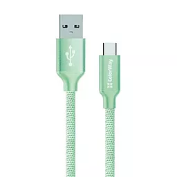 USB Кабель ColorWay USB Type-C Cable 2.1A Mint (CW-CBUC003-MT)