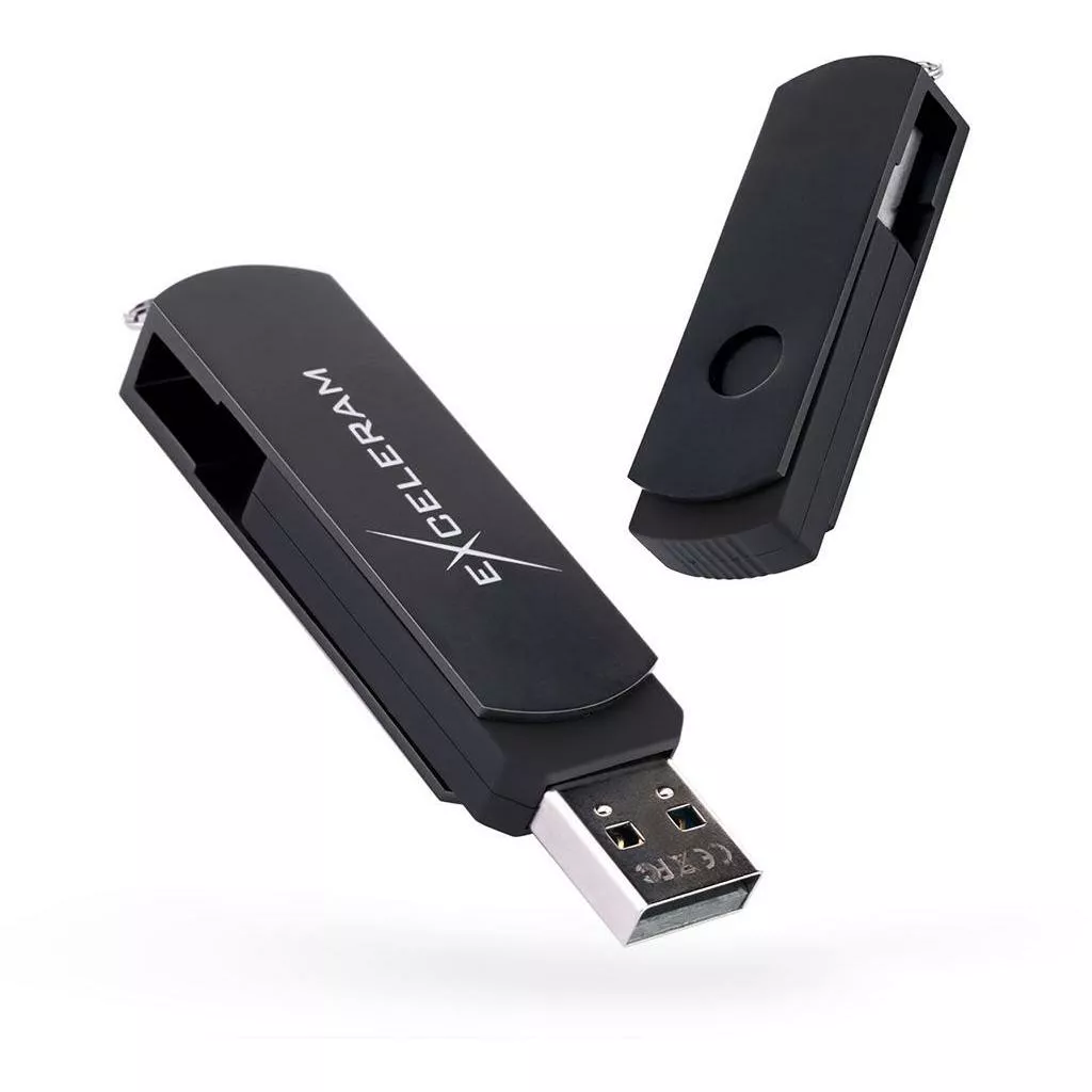Флешка Exceleram 32GB P2 Series USB 2.0 (EXP2U2BB32) Black - фото 6