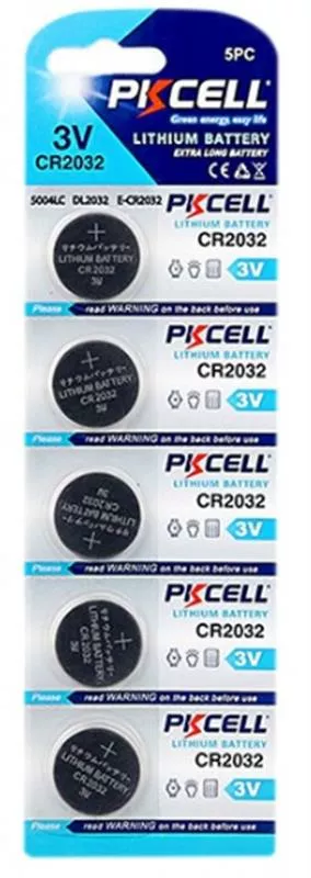 Батарейки PKCELL CR2032 BLISTER CARD 5шт - фото 1