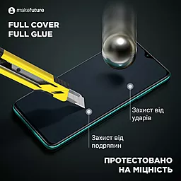 Захисне скло MAKE Full Cover Full Glue для Samsung SM-A226B A22 5G Clear (MGFSA225G) - мініатюра 3