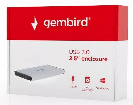 Кишеня для HDD Gembird 2.5" USB3.0 (EE2-U3S-3-S) Silver - фото 6