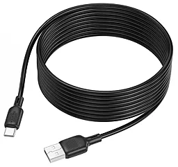 Кабель Borofone BX113 Silicone USB-A - Type-C 15w 3a 3м cable Black - миниатюра 3 Кабель Borofone BX113 Silicone USB-A - Type-C 15w 3a 3м cable Black - миниатюра 3