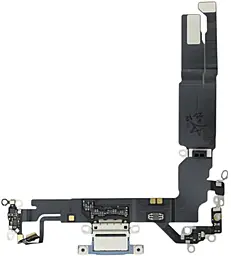 Нижній шлейф Apple iPhone 17 з роз'ємом зарядки, з мікрофоном, (USA version), Original - знятий з телефона Mist Blue - фото Нижній шлейф Apple iPhone 17 з роз'ємом зарядки, з мікрофоном, (USA version), Original - знятий з телефона Mist Blue