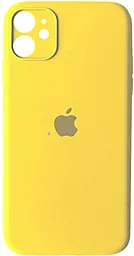 Чехол Silicone Case Full Camera для Apple iPhone 12 Mini Yellow
