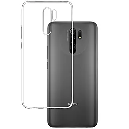 Чехол Silicone Case WS для Xiaomi Redmi 9, Poco M2 Transparent