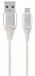 Кабель USB Cablexpert Premium micro USB Cable White (CC-USB2B-AMmBM-1M-BW2)