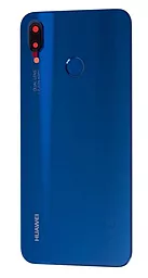 Задняя крышка корпуса Huawei P20 Lite / Nova 3e со сканером отпечатка пальца и со стеклом камеры Original  Blue