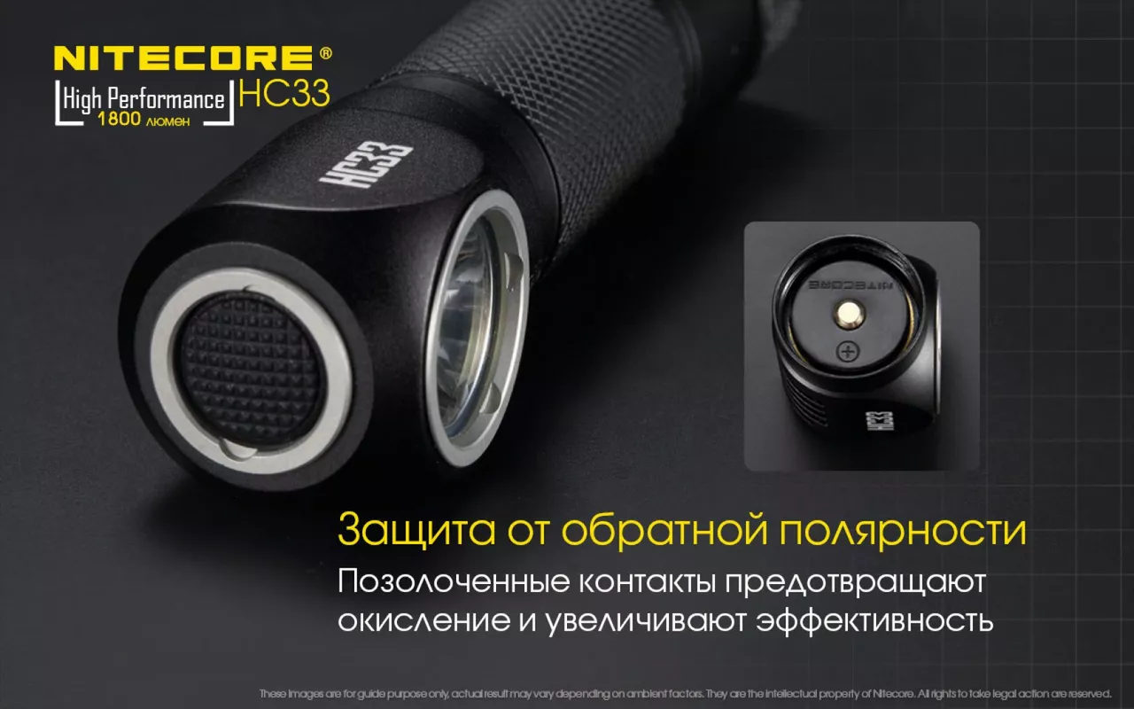 Ліхтарик Nitecore HC33 (Cree XHP35 HD) - фото 16