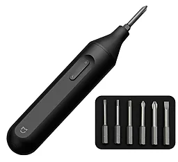 Аккумуляторная отвёртка Xiaomi Mi Home (Mijia) Electric Screwdriver 6in1 Black - фото Аккумуляторная отвёртка Xiaomi Mi Home (Mijia) Electric Screwdriver 6in1 Black