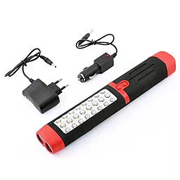Фонарик аккумуляторный Dinggi 0909 24+2LED солн. батарея - фото Фонарик аккумуляторный Dinggi 0909 24+2LED солн. батарея