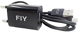 Сетевое зарядное устройство Fly DC Power Charger + micro USB (1.5A) Black