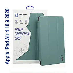 Чехол для планшета BeCover Tri Fold Soft TPU Siliconee для Apple iPad Air 4 10.9 2020/2021 Dark Green (706870) - фото Чехол для планшета BeCover Tri Fold Soft TPU Siliconee для Apple iPad Air 4 10.9 2020/2021 Dark Green (706870)